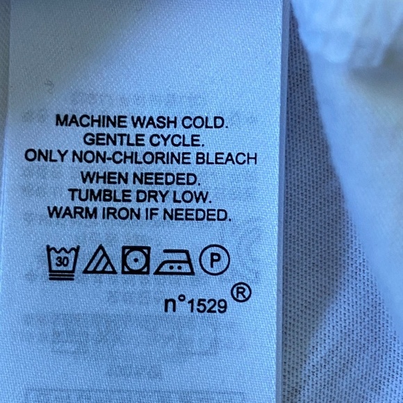 Lauren Ralph Lauren Eyelet Ruffle Trim Feminine Cotton White Tee Size L - Picture 7 of 10